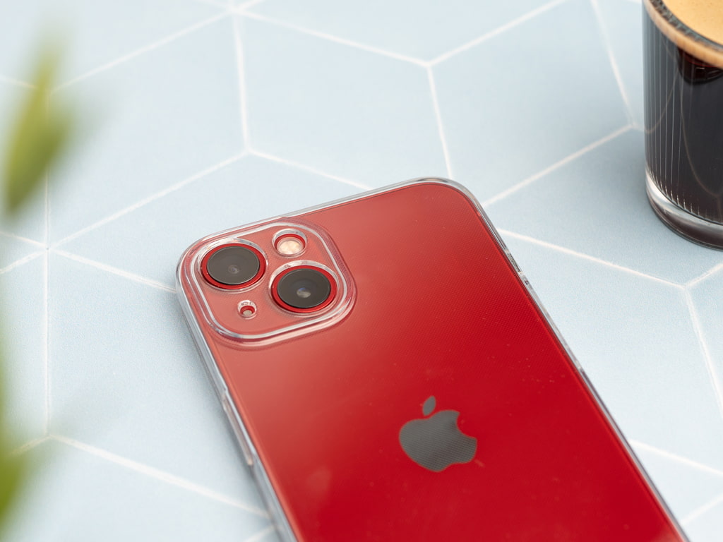 TRANSPARENT - Gumový obal pro iPhone 13 - 4